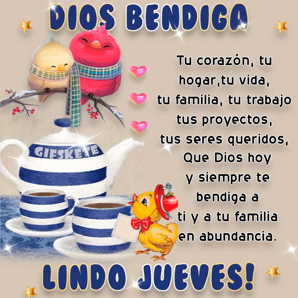 Que tengan un hermoso día! ¡Lindo Jueves!